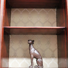 Load image into Gallery viewer, Antique Mahogany China Cabinet Three Glass Doors Curved Centre. B12977
