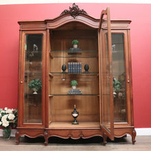 Load image into Gallery viewer, x SOLD Antique French Three-door Bookcase or Display China Cabinet or Cupboard. B12099
