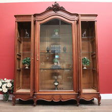 Load image into Gallery viewer, x SOLD Antique French Three-door Bookcase or Display China Cabinet or Cupboard. B12099
