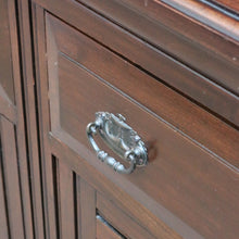 Load image into Gallery viewer, Antique English Pine Two Height Bookcase Glass Upper Doors. B12963
