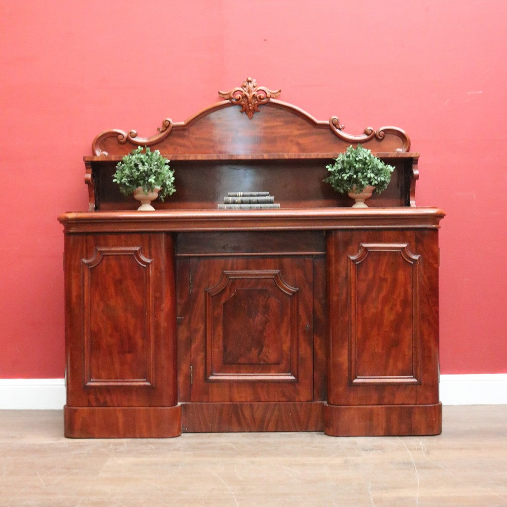 Antique English Mahogany Sideboard – Hall Cabinet or Dining Cupboard or Cabinet. B12556