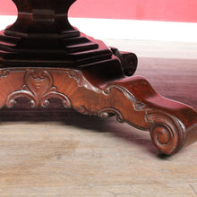 Load image into Gallery viewer, Antique English Mahogany Dining Table 4 Leaves Pedestal Base c1880. B12973
