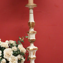 Load image into Gallery viewer, Gilt and Painted Antique French Standard Lamp and Shade, Floor Lamp and Shade. B11318
