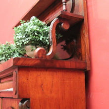Load image into Gallery viewer, Antique English Mahogany Hall Cabinet or Cupboard with Storage and a Drawer. B12559
