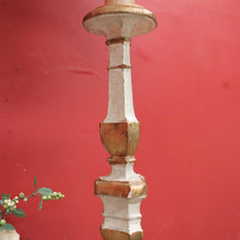 Load image into Gallery viewer, Gilt and Painted Antique French Standard Lamp and Shade, Floor Lamp and Shade. B11318
