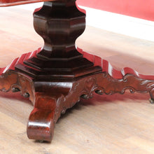 Load image into Gallery viewer, Antique English Mahogany Dining Table 4 Leaves Pedestal Base c1880. B12973

