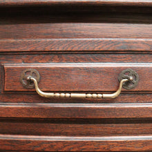 Load image into Gallery viewer, x SOLD French Oak Chest of Drawers – Brass Handles, Shaped Apron, Lovely Patina. B12554
