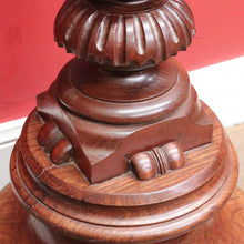 Load image into Gallery viewer, Vintage Oak Pedestal Jardiniere Carved Victorian Style Stand. B12967
