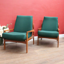Load image into Gallery viewer, x SOLD Pair of Fler Narvik Armchairs – Mid-Century Teak &amp; Cane – Australian Design. B12570
