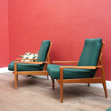 Load image into Gallery viewer, x SOLD Pair of Fler Narvik Armchairs – Mid-Century Teak &amp; Cane – Australian Design. B12570
