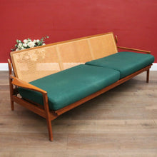 Load image into Gallery viewer, x SOLD Fler Narvik 4-Seater Lounge – Mid-Century Modern – Cane Back – Converts to Bed. B12569
