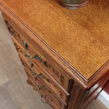 Load image into Gallery viewer, x SOLD French Oak Five Drawer Chest Cabriole Legs Brass Handles Vintage. B12807

