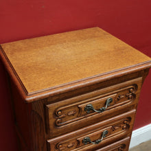 Load image into Gallery viewer, x SOLD French Oak Five Drawer Chest Cabriole Legs Brass Handles Vintage. B12807
