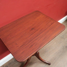 Load image into Gallery viewer, Antique Australian Cedar Tilt-Top Table c1850 – Turned Pedestal, Tri-Leg. B12566
