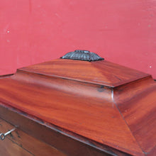 Load image into Gallery viewer, Regency Mahogany Wine Cooler Sarcophagus Cellarette Lion Handles. B12970
