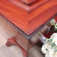 Load image into Gallery viewer, Regency Mahogany Wine Cooler Sarcophagus Cellarette Lion Handles. B12970
