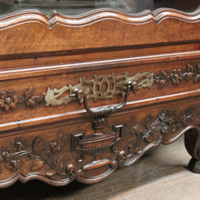 Load image into Gallery viewer, x SOLD Antique French Walnut China Cabinet Bookcase Carved Glass Sides. B12968
