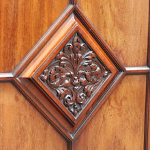 Load image into Gallery viewer, Antique English Walnut Six Door Bookcase Display Cabinet Astragal Doors. B12972
