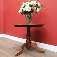 Load image into Gallery viewer, German Biedermeier Chess Table – Inlaid Tilt-Top, Walnut &amp; Cherrywood. B12575
