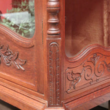 Load image into Gallery viewer, x SOLD Antique French Oak China Cabinet, Display Cupboard or Bookcase. B12105
