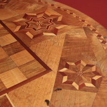 Load image into Gallery viewer, German Biedermeier Chess Table – Inlaid Tilt-Top, Walnut &amp; Cherrywood. B12575
