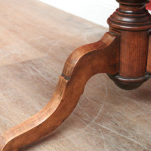 Load image into Gallery viewer, German Biedermeier Chess Table – Inlaid Tilt-Top, Walnut &amp; Cherrywood. B12575

