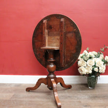 Load image into Gallery viewer, German Biedermeier Chess Table – Inlaid Tilt-Top, Walnut &amp; Cherrywood. B12575
