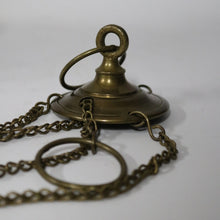 Load image into Gallery viewer, x SOLD Antique French Brass Thurible Censer – Quatrefoil Motifs, Wonderful aged Patina. B12396
