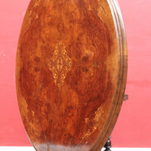 Load image into Gallery viewer, Antique Burr Walnut Centre Table Birdcage Base Marquetry Top. B12979

