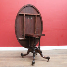 Load image into Gallery viewer, Antique Burr Walnut Centre Table Birdcage Base Marquetry Top. B12979
