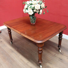 Load image into Gallery viewer, Antique English Mahogany Single Leaf Extension Dining Table C1880 B12995
