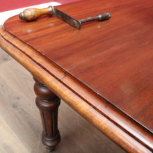 Load image into Gallery viewer, Antique English Mahogany Single Leaf Extension Dining Table C1880 B12995
