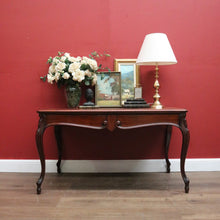 Load image into Gallery viewer, x SOLD Antique French Mahogany Two Drawer Office Desk, Student Desk or Small Dining Table. B12118
