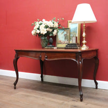 Load image into Gallery viewer, x SOLD Antique French Mahogany Two Drawer Office Desk, Student Desk or Small Dining Table. B12118
