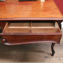 Load image into Gallery viewer, x SOLD Antique French Mahogany Two Drawer Office Desk, Student Desk or Small Dining Table. B12118
