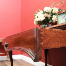 Load image into Gallery viewer, x SOLD Antique French Mahogany Two Drawer Office Desk, Student Desk or Small Dining Table. B12118
