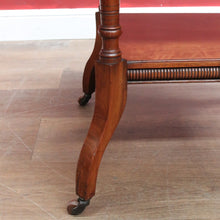Load image into Gallery viewer, Antique Mahogany Occasional Table Hexagon Top Tier Base c1920. B12989
