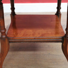 Load image into Gallery viewer, Antique Mahogany Occasional Table Hexagon Top Tier Base c1920. B12989
