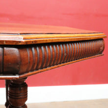Load image into Gallery viewer, Antique Mahogany Occasional Table Hexagon Top Tier Base c1920. B12989
