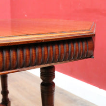 Load image into Gallery viewer, Antique Mahogany Occasional Table Hexagon Top Tier Base c1920. B12989

