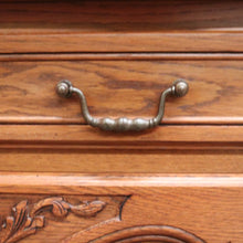 Load image into Gallery viewer, x SOLD Antique French Oak Three-door, Two-drawer Sideboard Buffet. Three Keys, Parquetry Top. B12134
