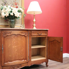 Load image into Gallery viewer, x SOLD Antique French Oak Three-door, Two-drawer Sideboard Buffet. Three Keys, Parquetry Top. B12134
