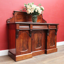 Load image into Gallery viewer, Antique English Mahogany Sideboard Flame Mahogany c1860. B12990
