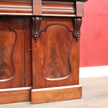 Load image into Gallery viewer, Antique English Mahogany Sideboard Flame Mahogany c1860. B12990
