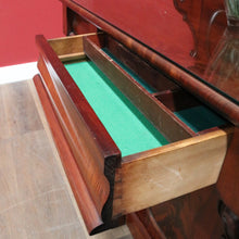 Load image into Gallery viewer, Antique English Mahogany Sideboard Flame Mahogany c1860. B12990
