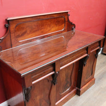 Load image into Gallery viewer, Antique English Mahogany Sideboard Flame Mahogany c1860. B12990
