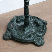 Load image into Gallery viewer, Antique English Cast Iron Umbrella Stand Holder Leaf Drip Tray Antique. B12991
