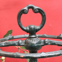 Load image into Gallery viewer, Antique English Cast Iron Umbrella Stand Holder Leaf Drip Tray Antique. B12991

