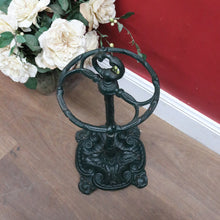 Load image into Gallery viewer, Antique English Cast Iron Umbrella Stand Holder Leaf Drip Tray Antique. B12991
