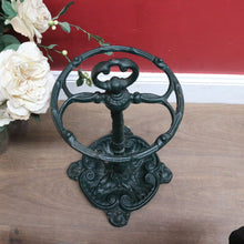 Load image into Gallery viewer, Antique English Cast Iron Umbrella Stand Holder Leaf Drip Tray Antique. B12991
